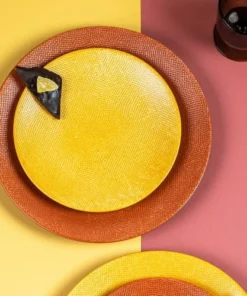 Table Passion Lot De 6 Assiettes à Dessert Safran 21 Cm En Grès Jaune 7 Table Passion Lot De 6 Assiettes à Dessert Safran 21 Cm En Grès Jaune -Chef&Sommelier-boutique lot de 6 assiettes a dessert safran 21 cm en gres jaune 2