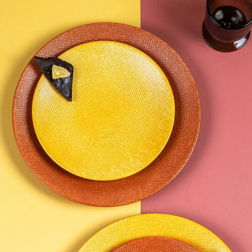 Table Passion Lot De 6 Assiettes à Dessert Safran 21 Cm En Grès Jaune 5 Table Passion Lot De 6 Assiettes à Dessert Safran 21 Cm En Grès Jaune – Image 3