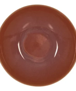 Trend'up Lot De 6 Assiettes à Pâtes Terra 22 Cm En Grès Orange