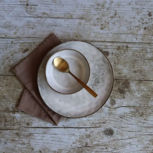 OGO Living Lot De 6 Assiettes Coupes En Grès Gris 15,5cm 4 OGO Living Lot De 6 Assiettes Coupes En Grès Gris 15,5cm – Image 2