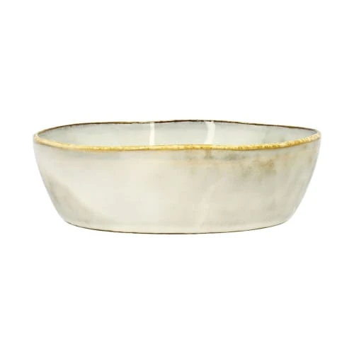 OGO Living Lot De 6 Assiettes Coupes En Grès Gris 15,5cm 3 OGO Living Lot De 6 Assiettes Coupes En Grès Gris 15,5cm