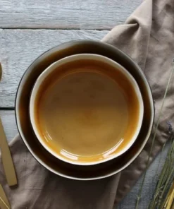 OGO Living Lot De 6 Assiettes Coupes En Grès Jaune 20cm -Chef&Sommelier-boutique lot de 6 assiettes coupes en gres jaune 20cm 2