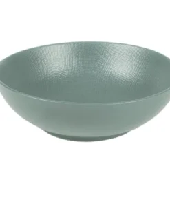 Table Passion Lot De 6 Assiettes Creuse 19 Cm En Grès Bleu