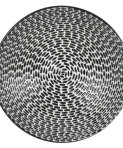 Table Passion Lot De 6 Assiettes Creuse 19 Cm En Grès Noir