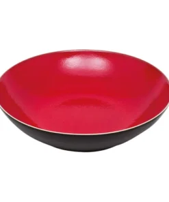 Table Passion Lot De 6 Assiettes Creuse 21 Cm En Grès Rouge