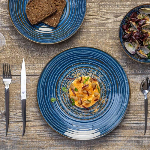 Table Passion Lot De 6 Assiettes Creuse 22 Cm En Faïence Bleu 5 Table Passion Lot De 6 Assiettes Creuse 22 Cm En Faïence Bleu – Image 3