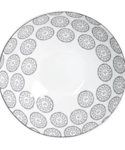 Table Passion Lot De 6 Assiettes Creuse Chloé 19 Cm Anthracite En Grès Gris