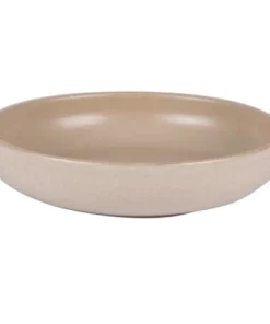 Table Passion Lot De 6 Assiettes Creuse Sable 22 Cm En Grès Beige -Chef&Sommelier-boutique lot de 6 assiettes creuse sable 22 cm en gres beige 1