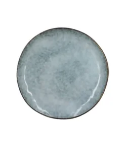 OGO Living Lot De 6 Assiettes Desserts En Grès Bleu 20,5cm