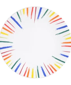 Little Marcel Lot De 6 Assiettes Plate 27,5 Cm En Grès Multicolore