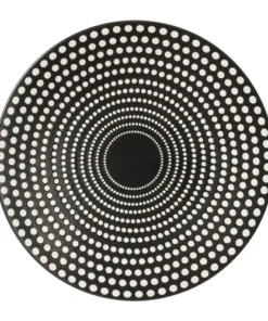 Table Passion Lot De 6 Assiettes Plate 27 Cm En Grès Noir