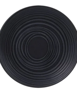 Table Passion Lot De 6 Assiettes Plate 27 Cm En Grès Noir