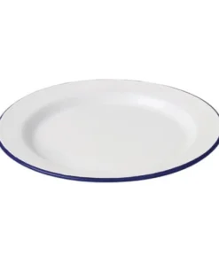 Olympia Lot De 6 Assiettes Plates Acier émaillé Ø 300 Mm