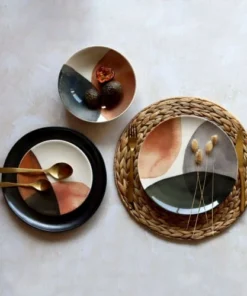 Novastyl Lot De 6 Assiettes Plates En Grès 26cm 8 Novastyl Lot De 6 Assiettes Plates En Grès 26cm -Chef&Sommelier-boutique lot de 6 assiettes plates en gres 26cm 2