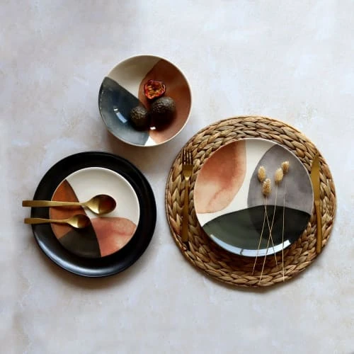 Novastyl Lot De 6 Assiettes Plates En Grès 26cm 5 Novastyl Lot De 6 Assiettes Plates En Grès 26cm – Image 3