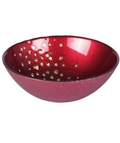 Table Passion Lot De 6 Coupelle 16,5 Cm En Verre Rouge