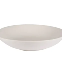 Table Passion Lot De 6 Grande Assiettes Creuse 25 Cm En Grès Blanc -Chef&Sommelier-boutique lot de 6 grande assiettes creuse 25 cm en gres blanc 1