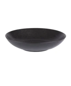 Table Passion Lot De 6 Grande Assiettes Creuse Vesuvio 25 Cm En Grès Noir -Chef&Sommelier-boutique lot de 6 grande assiettes creuse vesuvio 25 cm en gres noir 1