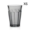 Duralex Lot De 6 - Verre à Cocktail 36cl En Verre Trempé Résistant Teinté Gris -Chef&Sommelier-boutique lot de 6 verre a cocktail 36cl en verre trempe resistant teinte gris