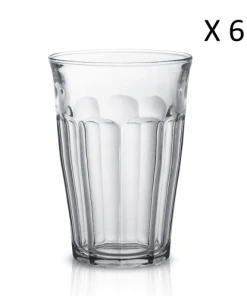 Duralex Lot De 6 - Verre à Cocktail 36cl En Verre Trempé Résistant Transparent