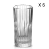 Duralex Lot De 6-Verre à Cocktail Strié Haut 30cl Verre Résistant Transparent -Chef&Sommelier-boutique lot de 6 verre a cocktail strie haut 30cl verre resistant transparent