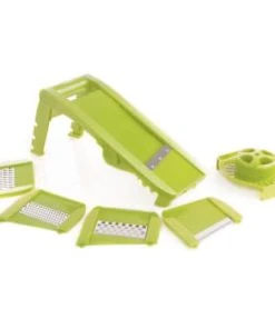 Mastrad Mandoline Multi-lames Et Râpes Vert -Chef&Sommelier-boutique mandoline multi lames et rapes vert 1