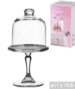 Wadiga Mini Présentoir à Pâtisserie En Verre Avec Cloche 5 Wadiga Mini Présentoir à Pâtisserie En Verre Avec Cloche -Chef&Sommelier-boutique mini presentoir a patisserie en verre avec cloche 1