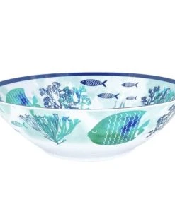 Les Jardins De La Comtesse Petit Saladier En Mélamine En Imprimé Marin 28 Cm