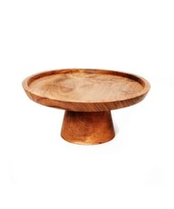 Bazar Bizar Petite Assiette à Gâteau En Bois De Teck