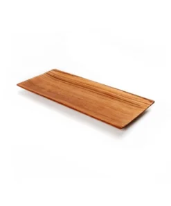 Bazar Bizar Petite Assiette Ă Sushi Rectangulaire En Bois De Teck