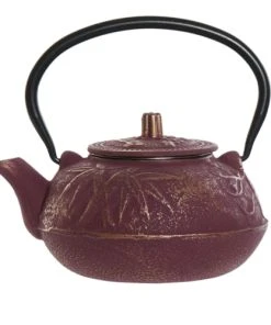 ITEM International Petite Théière Japonaise Bordeaux En Fonte 0,6L