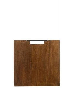 LANADECO Planche à Découper Carrée Bois De Manguier Marron 35x35cm -Chef&Sommelier-boutique planche a decouper carree bois de manguier marron 35x35cm 1