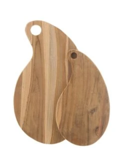 Wadiga Planche à Découper En Teck Forme Goutte 45x26,5x1,5cm -Chef&Sommelier-boutique planche a decouper en teck forme goutte 45x26 5x1 5cm 2
