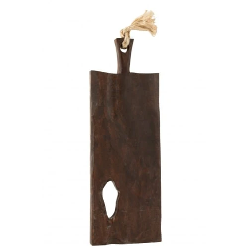 LANADECO Planche à Découper Irrégulière Rectangle Bois Marron 5 LANADECO Planche à Découper Irrégulière Rectangle Bois Marron – Image 3