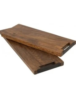 LANADECO Planche à Découper Longue En Bois De Manguier Marron L60cm -Chef&Sommelier-boutique planche a decouper longue en bois de manguier marron l60cm 2