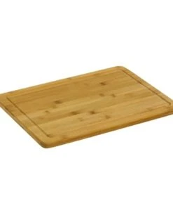 Wadiga Planche à Découper Rectangulaire Avec Rainure En Bambou 40x30cm