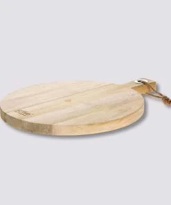 Five Simply Smart Planche à Découper Ronde En Bois De Manguier -Chef&Sommelier-boutique planche a decouper ronde en bois de manguier 1