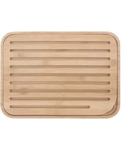PEBBLY Planche Pain Bambou Naturel 36x26x1,8cm