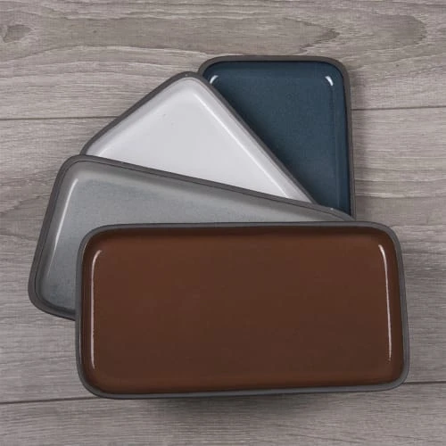 Table Passion Plat 22x12 Cm En Grès Gris 5 Table Passion Plat 22x12 Cm En Grès Gris – Image 3