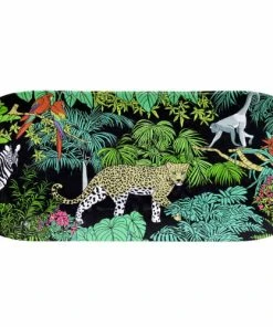 Les Jardins De La Comtesse Plat à Cake Rectangulaire En Mélamine 37,5 Cm Avec Des Motifs Jungle