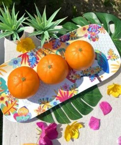 Les Jardins De La Comtesse Plat à Cake Rectangulaire En Mélamine 37,5 Cm Avec Motif Perroquet 7 Les Jardins De La Comtesse Plat à Cake Rectangulaire En Mélamine 37,5 Cm Avec Motif Perroquet -Chef&Sommelier-boutique plat a cake rectangulaire en melamine 37 5 cm avec motif perroquet 2