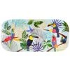 Les Jardins De La Comtesse Plat à Cake Rectangulaire En Mélamine 37,5 Cm Imprimé De Toucans -Chef&Sommelier-boutique plat a cake rectangulaire en melamine 37 5 cm imprime de toucans
