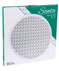 Table Passion Plat à Tarte 35 Cm En Porcelaine Décoré -Chef&Sommelier-boutique plat a tarte 35 cm en porcelaine decore 2