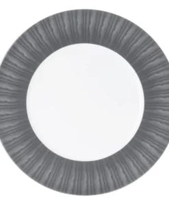 Table Passion Plat De Présentation Madras 31 Cm En Porcelaine Gris