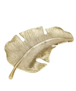 Artesa Plat De Service En Forme De Feuille En Aluminium Doré 13 Artesa Plat De Service En Forme De Feuille En Aluminium Doré -Chef&Sommelier-boutique plat de service en forme de feuille en aluminium dore 5