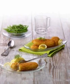 Duralex Plat De Service Ovale 36cm En Verre Trempé Extra Résistant Transparent -Chef&Sommelier-boutique plat de service ovale 36cm en verre trempe extra resistant transparent 3