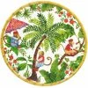Les Jardins De La Comtesse Plat De Service Rond En Mélamine 35,5 Cm Décoré Par Des Singes De Bali -Chef&Sommelier-boutique plat de service rond en melamine 35 5 cm decore par des singes de bali