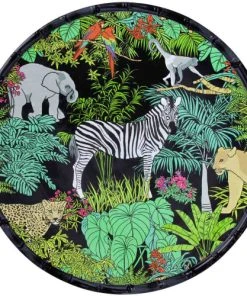Les Jardins De La Comtesse Plat De Service Rond En Mélamine Avec Des Motifs Jungle 35,5 Cm