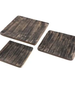 Zago Plat Décoratif Carré En Bois De Manguier 21 Cm -Chef&Sommelier-boutique plat decoratif carre en bois de manguier 21 cm 2
