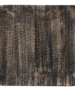Zago Plat Décoratif Carré En Bois De Manguier Noir 25 Cm